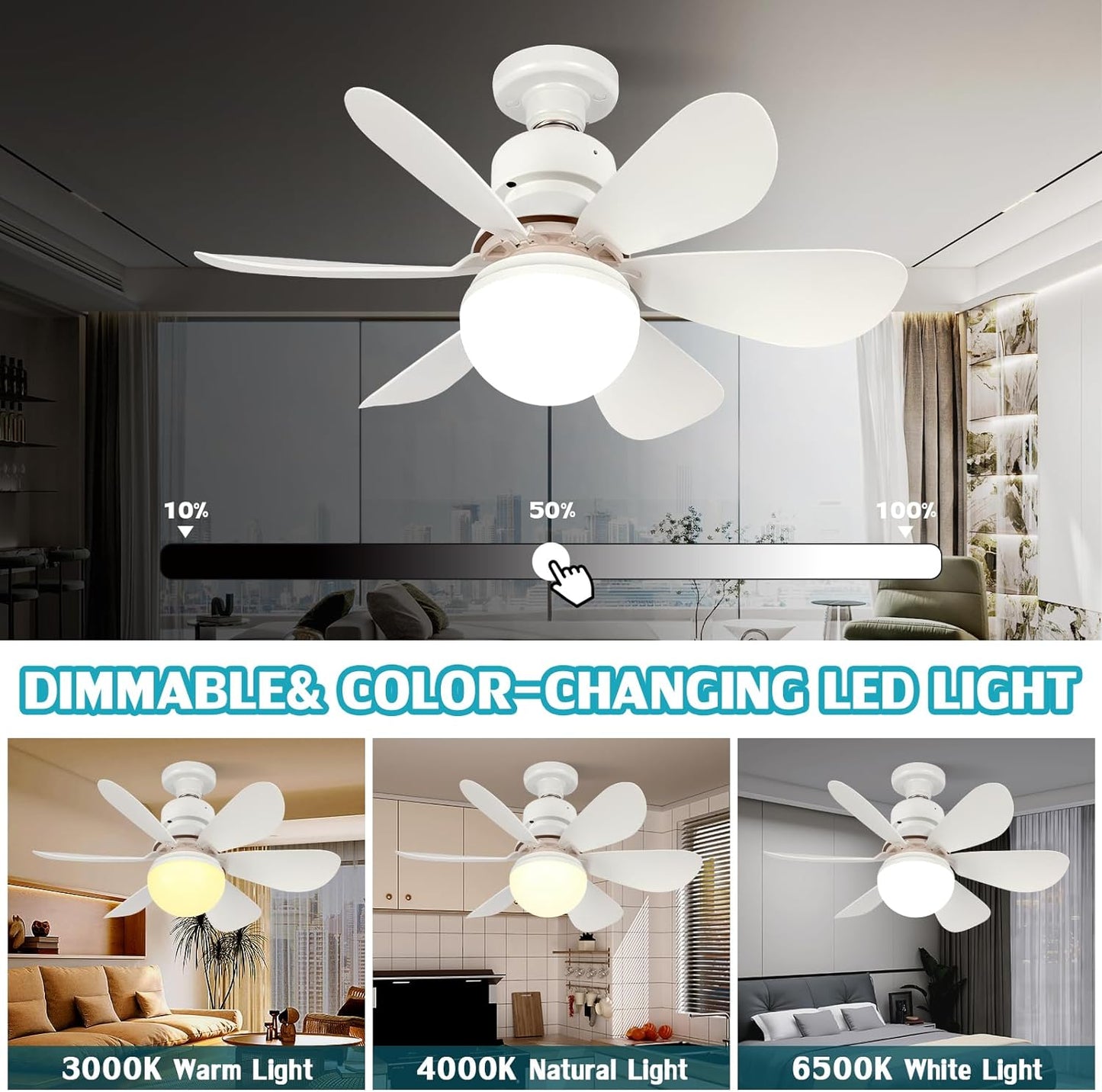 LED Luster sa Ventilatorom 100w
