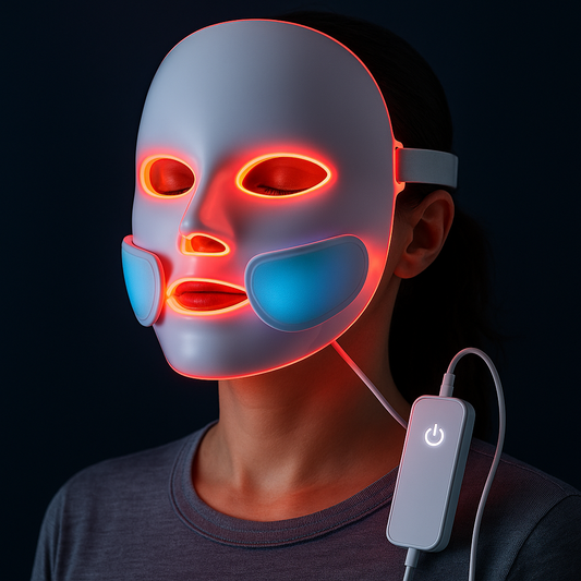 Beauty LED maska za lice (sa hlađenjem ispod očiju)