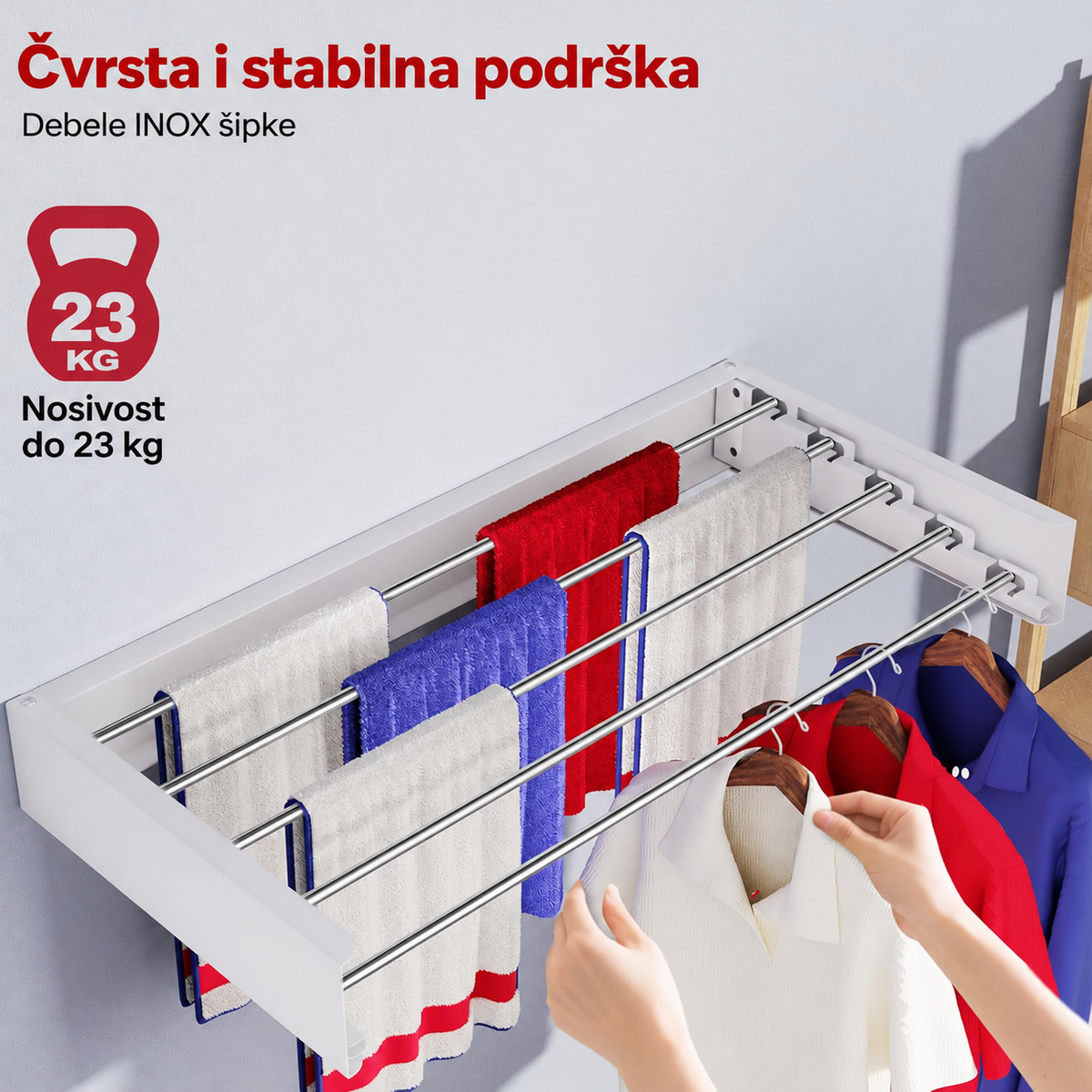 Zidna Sklopiva Sušilica za Veš