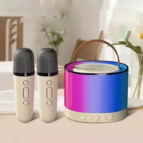 K52 KARAOKE - Bežični Bluetooth Zvučnik sa Dvostrukim Mikrofonom i RGB Osvjetljenjem