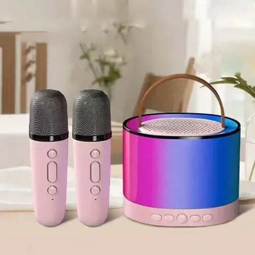 K52 KARAOKE - Bežični Bluetooth Zvučnik sa Dvostrukim Mikrofonom i RGB Osvjetljenjem