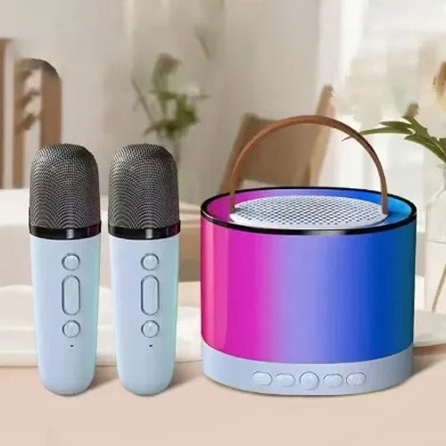 K52 KARAOKE - Bežični Bluetooth Zvučnik sa Dvostrukim Mikrofonom i RGB Osvjetljenjem