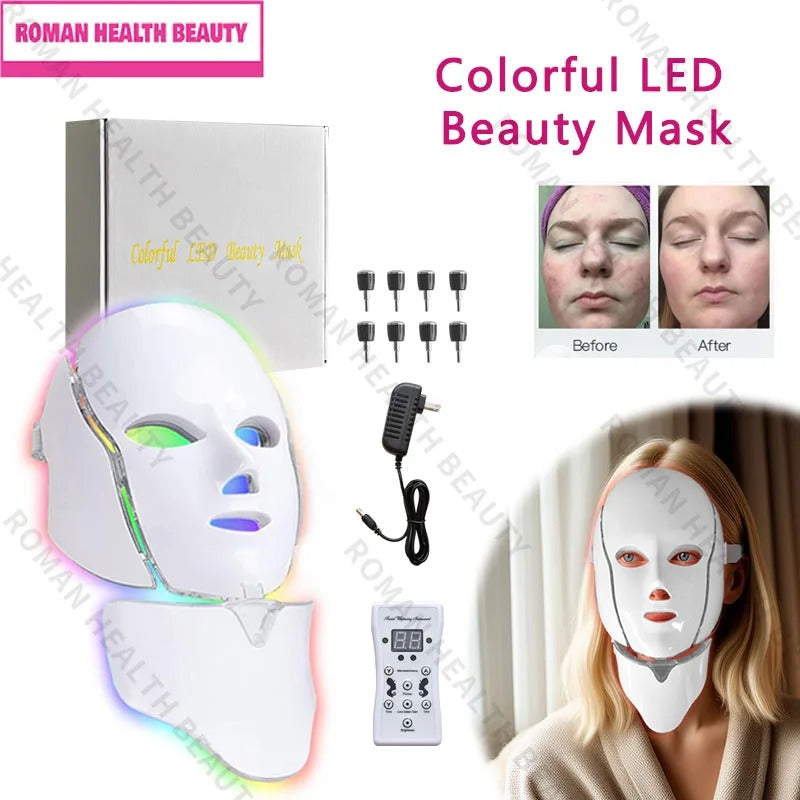 Beauty LED maska za lice (sa hlađenjem ispod očiju)
