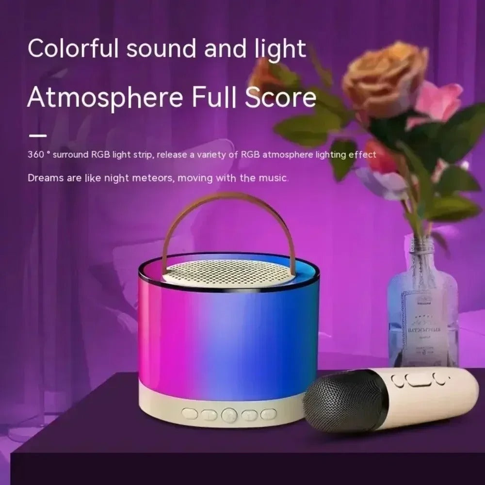K52 KARAOKE - Bežični Bluetooth Zvučnik sa Dvostrukim Mikrofonom i RGB Osvjetljenjem
