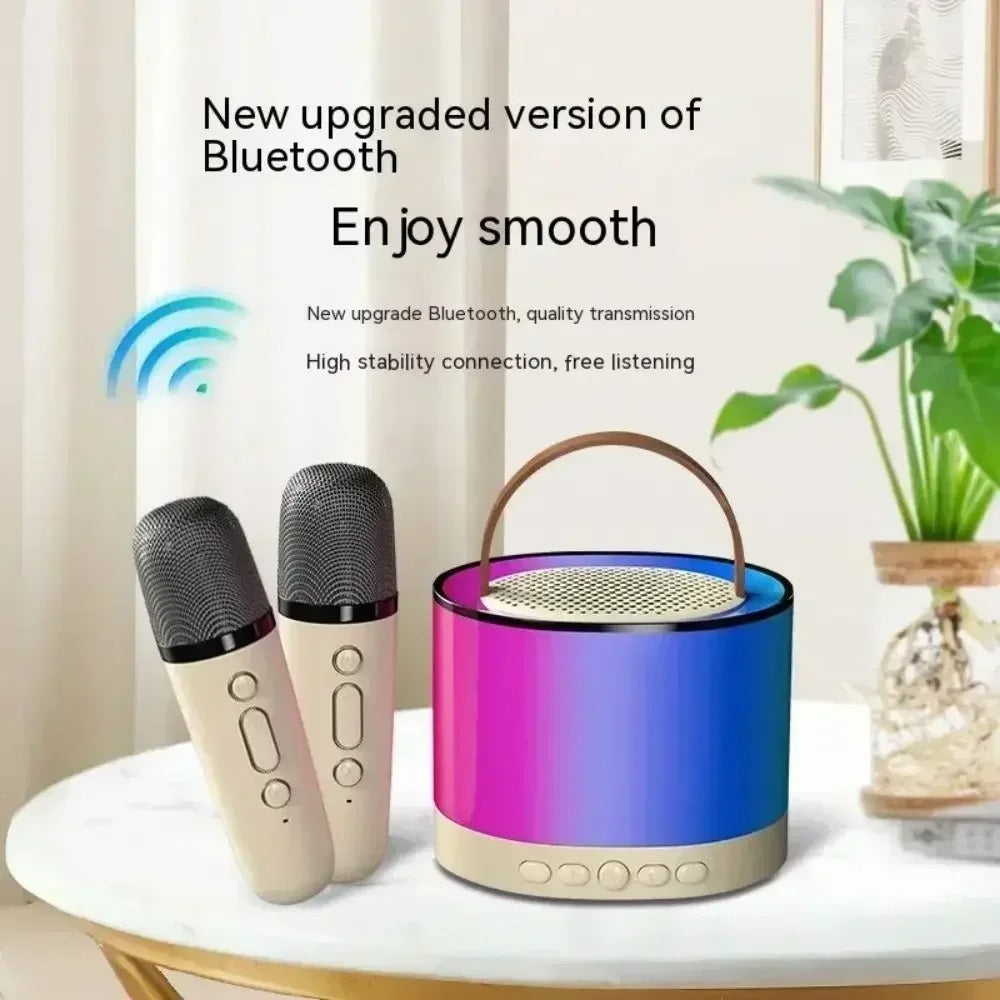 K52 KARAOKE - Bežični Bluetooth Zvučnik sa Dvostrukim Mikrofonom i RGB Osvjetljenjem