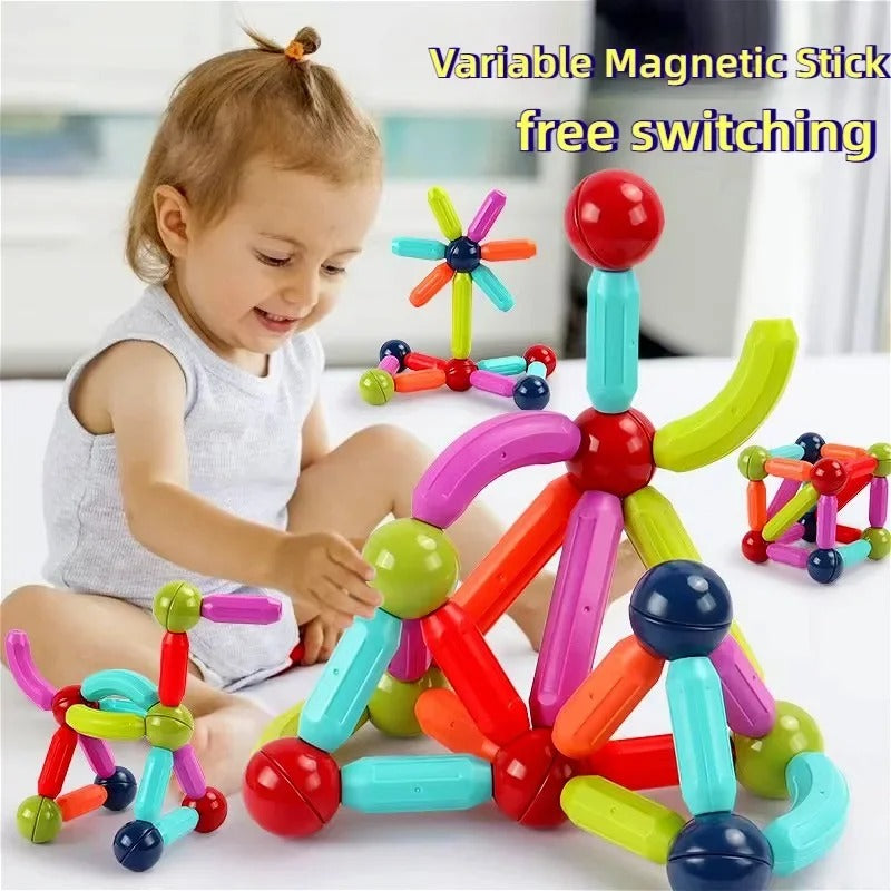Magnetni set štapića i kugli - 64 dijela