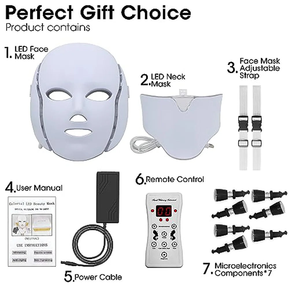 Beauty LED maska za lice (sa hlađenjem ispod očiju)