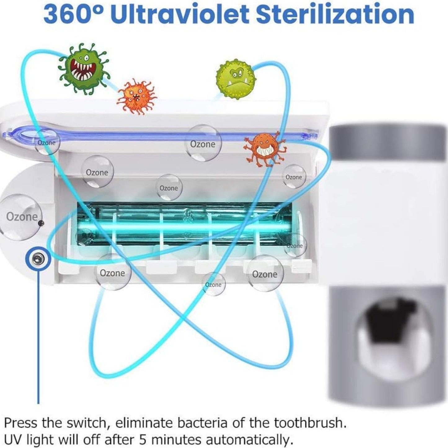 Sterilizator i Držač Četkica za Zube