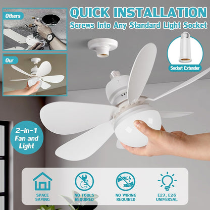 LED Luster sa Ventilatorom 100w