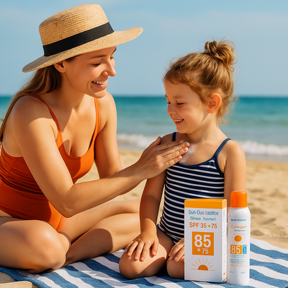 Sun Duo Zaštita: Sprej + Krema 85 + 75 SPF