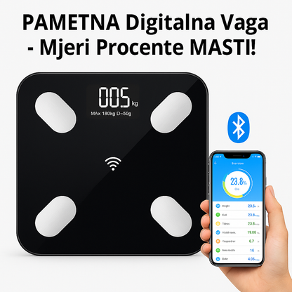 PAMETNA Digitalna Vaga - Mjeri Procente MASTI!