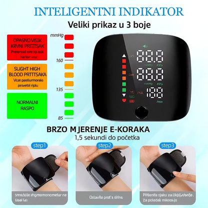 Digitalni Mjerač Krvnog Pritiska/Tlakomjer za Zglob
