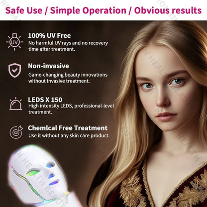 Beauty LED maska za lice (sa hlađenjem ispod očiju)