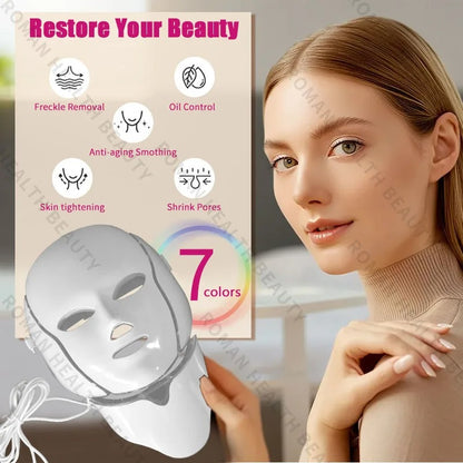 Beauty LED maska za lice (sa hlađenjem ispod očiju)