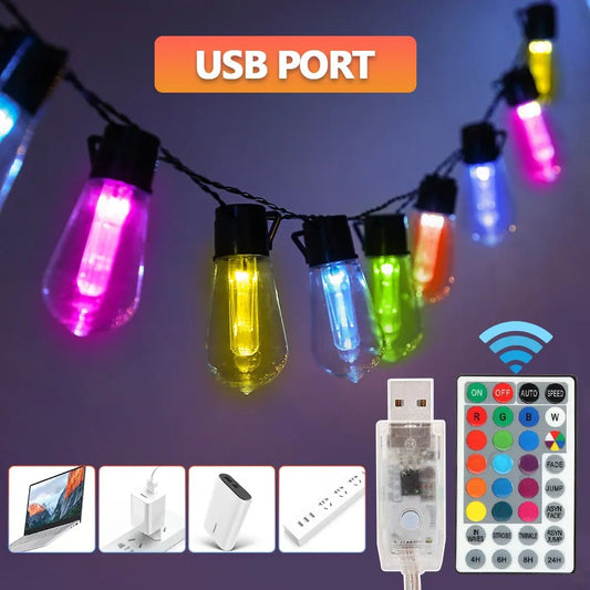 Led Solarne Viseće RGB Lampe